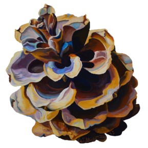 Limber Pinecone - Acrylic on Panel - 12" x 12" - Available for Purchase